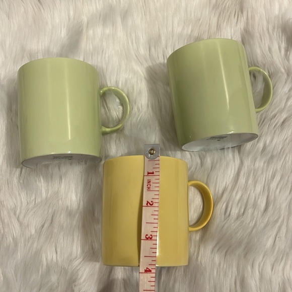 Thomas Sunny Day Coffee Mugs Cups Porcelain Dishwasher Set of 3 Green Yellow - Picture 6 of 7